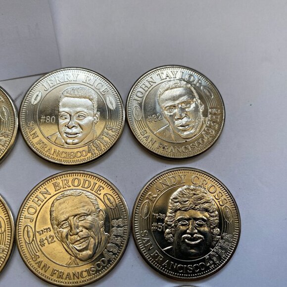 San Francisco 49ers then and now 1994-95 collectable coins 12 of 20 Lot #5 - Picture 7 of 8